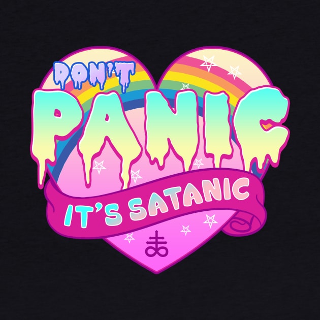 Don't Panic It's Satanic - Cute Pastel Goth Gift by biNutz